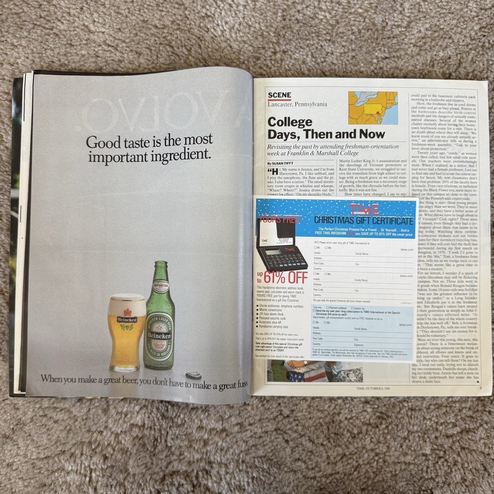 Vintage TIME International Magazine October 8 1990 Germany Is One Rolex Cartier - Picture 9 of 16